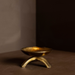 Brass Inspired Tripod Pillar Candle Holder