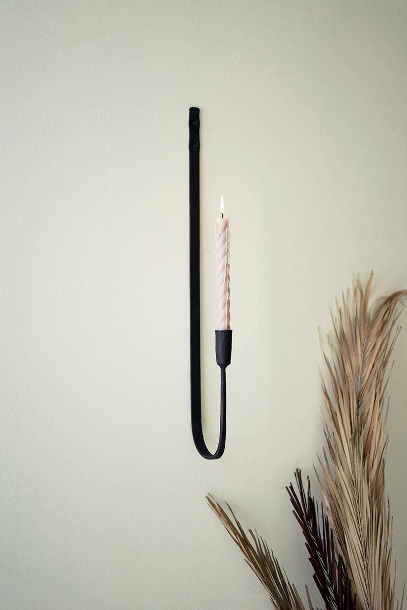 IRON TAPER WALL SCONCE S/2