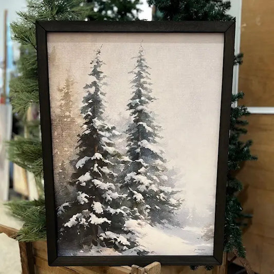 Winter's Evergreen Box Frame