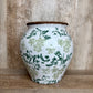 GREEN FLORAL VASE