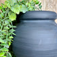 BLACK FAT LIP VASE