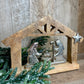 WOOD + ALUM. NATIVITY SCENE