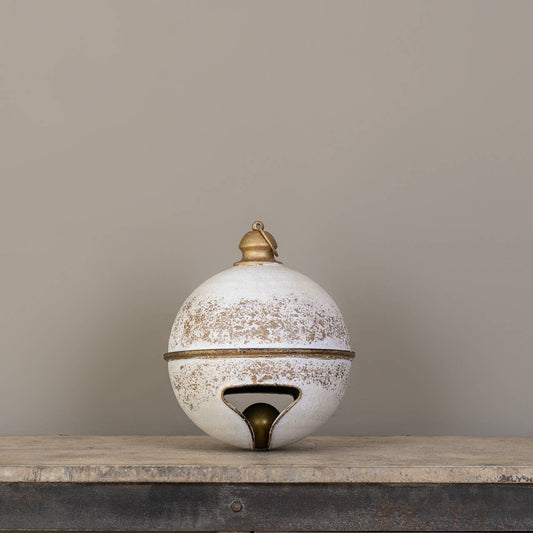 WHITE & GOLD SLEIGH BELL