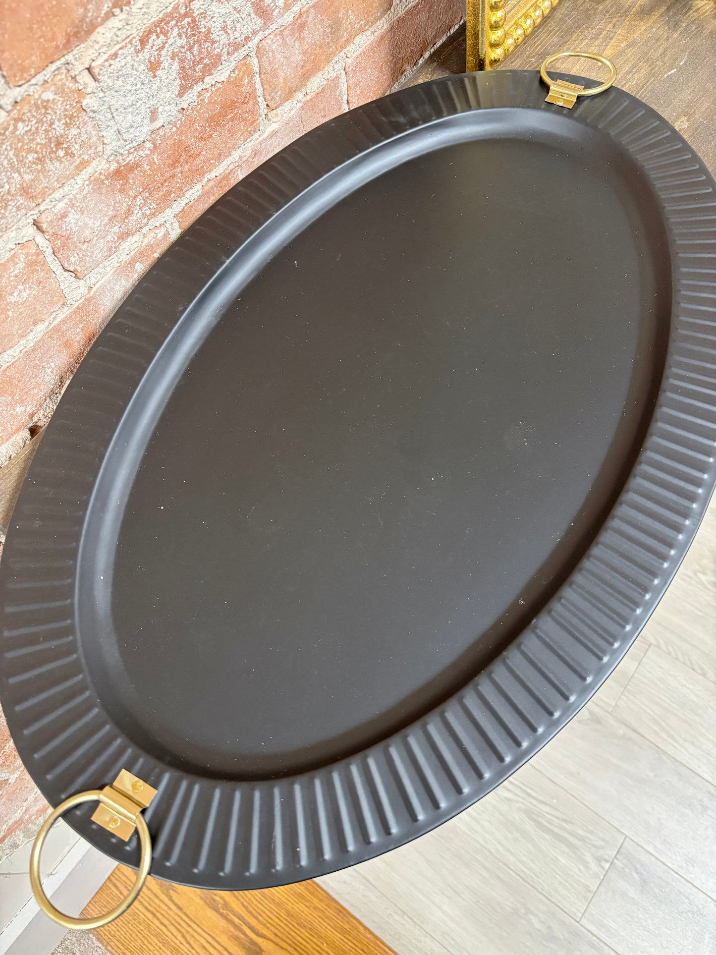 Black Oval Tray
