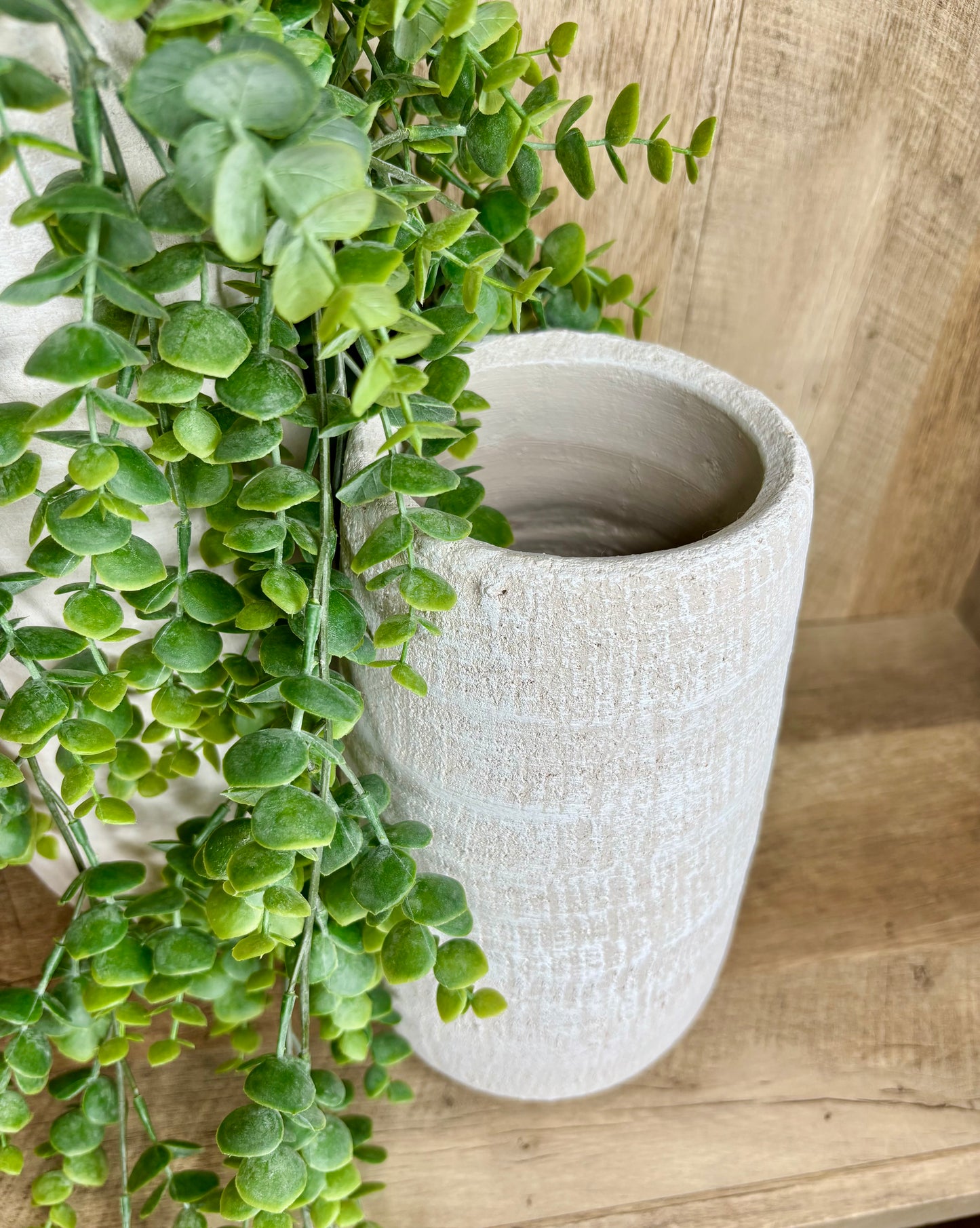WHITE CHALK VASE