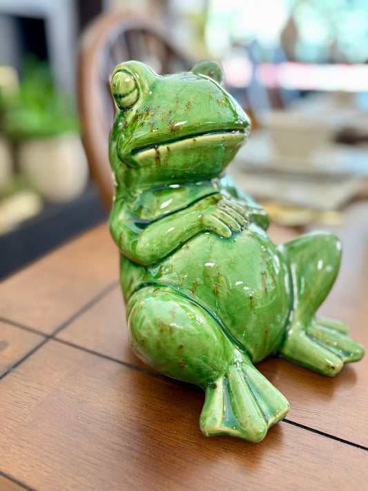GREEN SLEEPING FROG