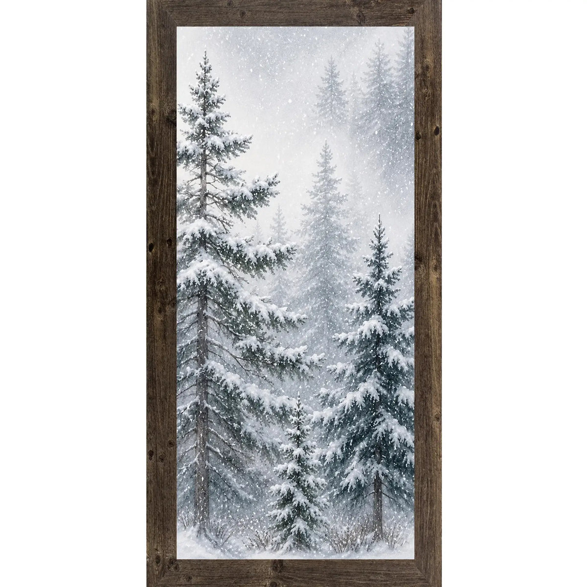 Snowy Pine Forest