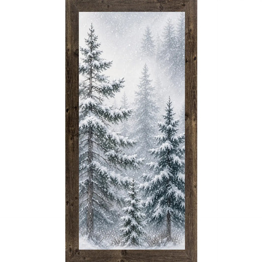 Snowy Pine Forest