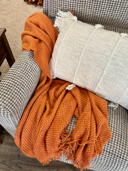 Knit Texture Throw Blanket