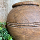 BROWN CEMENT LINE VASE