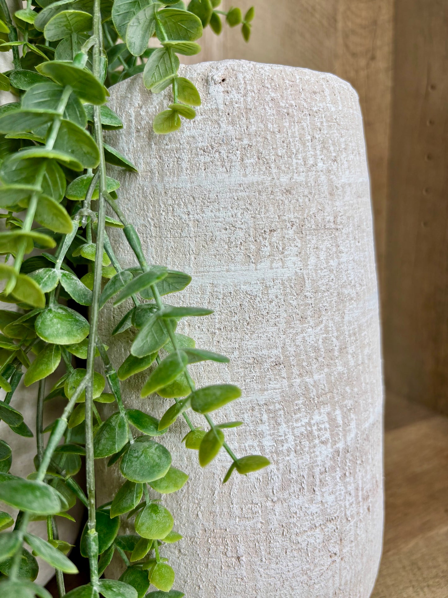 WHITE CHALK VASE