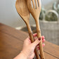 2pc Wood Spatula Set