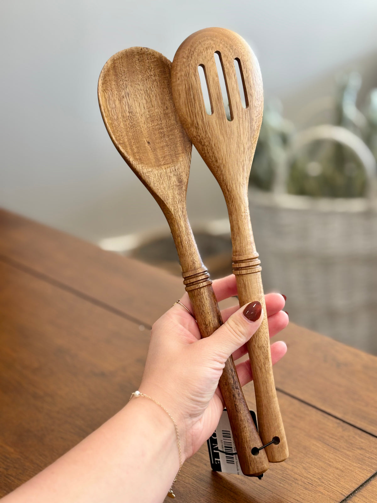2pc Wood Spatula Set