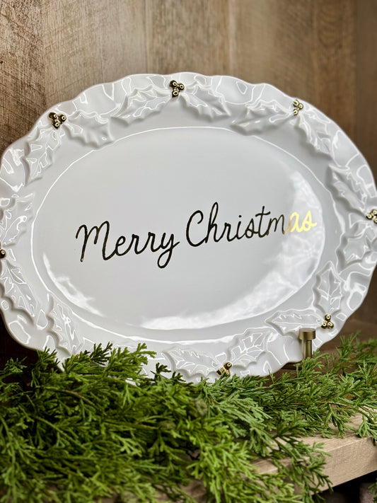 Gold Christmas Platter