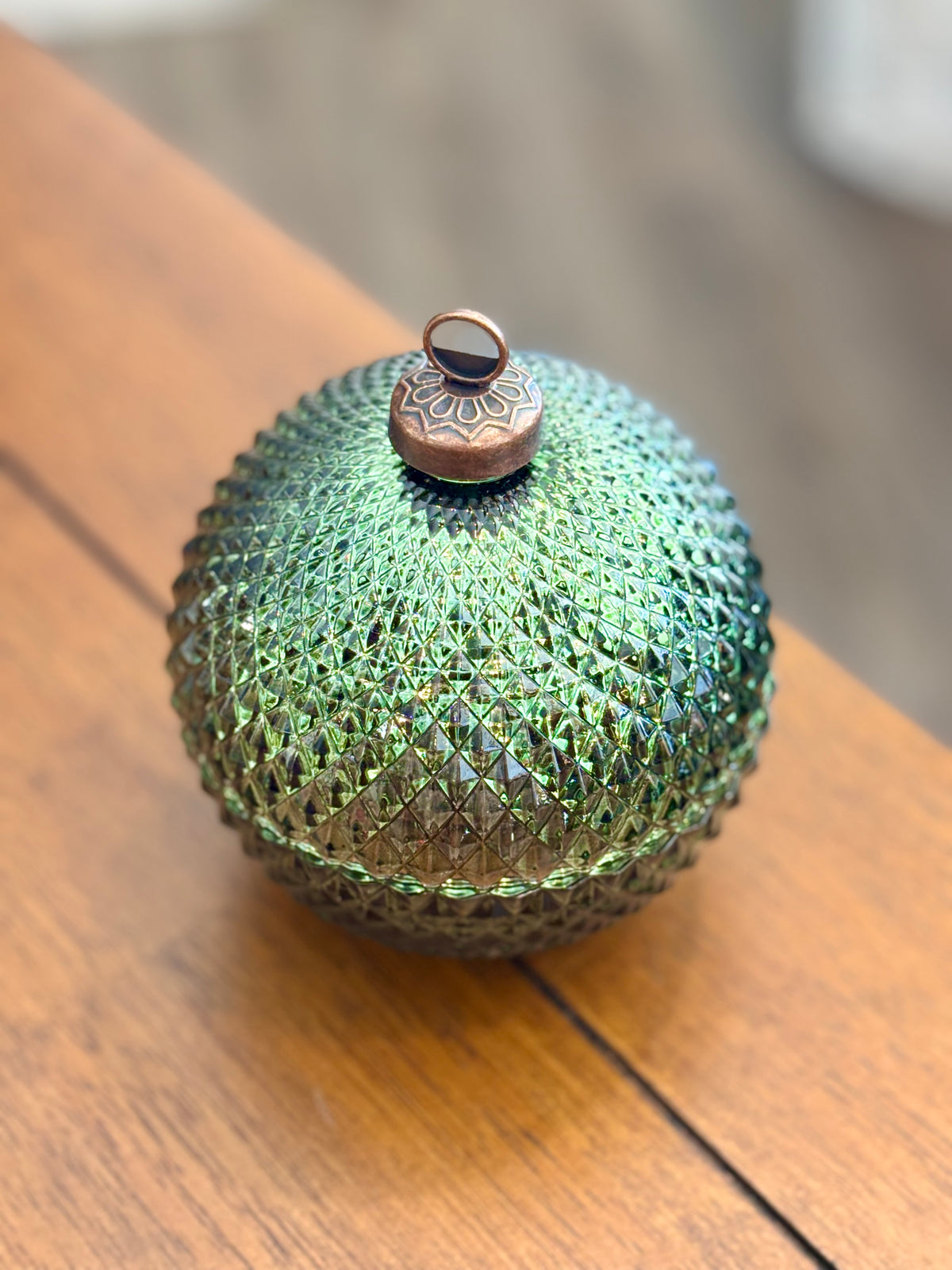 Green Diamond Orn Jar