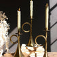 S/3 BRASS TAPER CANDLE HOLDERS
