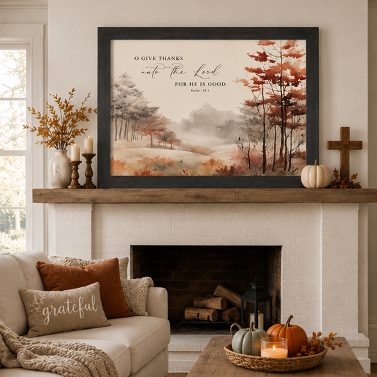 O Give Thanks Wall Art
