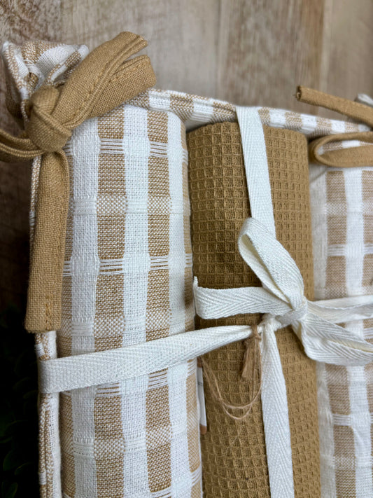 LATTE WEAVE TOWEL GIFT SET