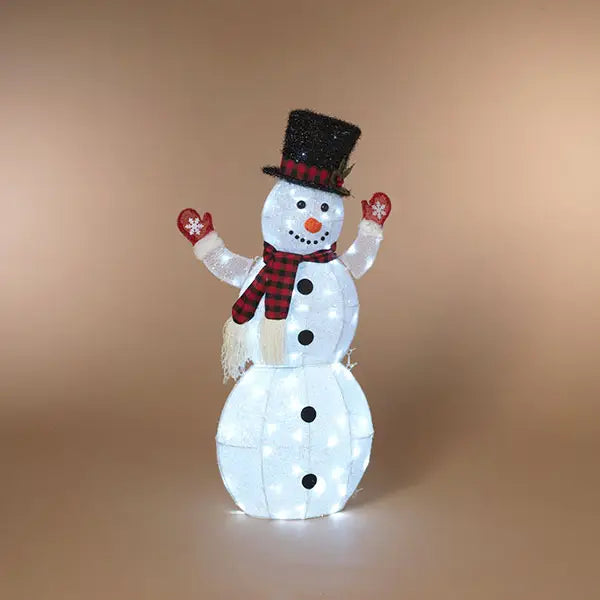 Electric Lighted Holiday Snowman