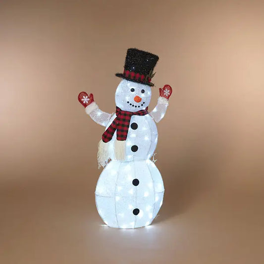 Electric Lighted Holiday Snowman