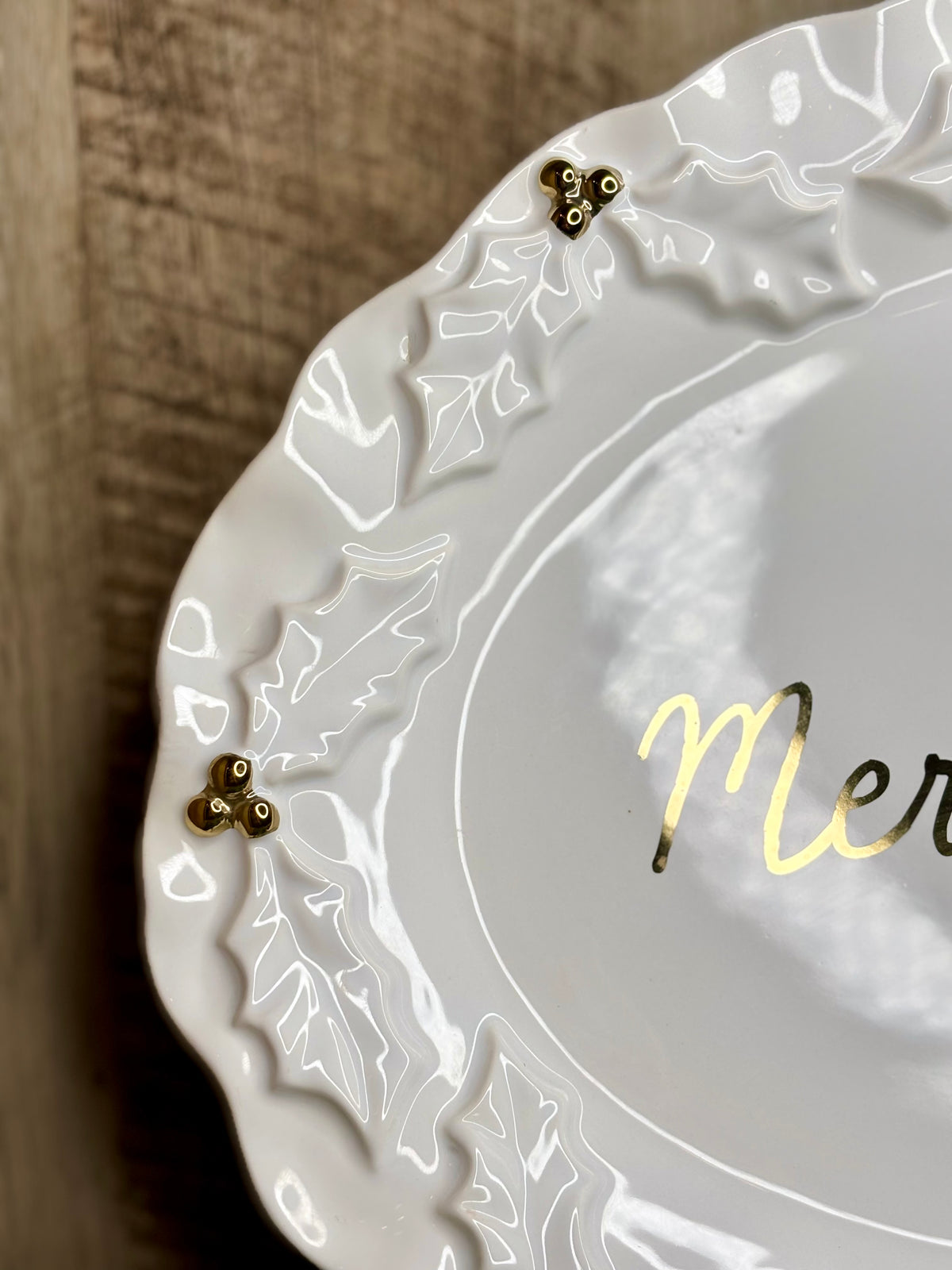 Gold Christmas Platter