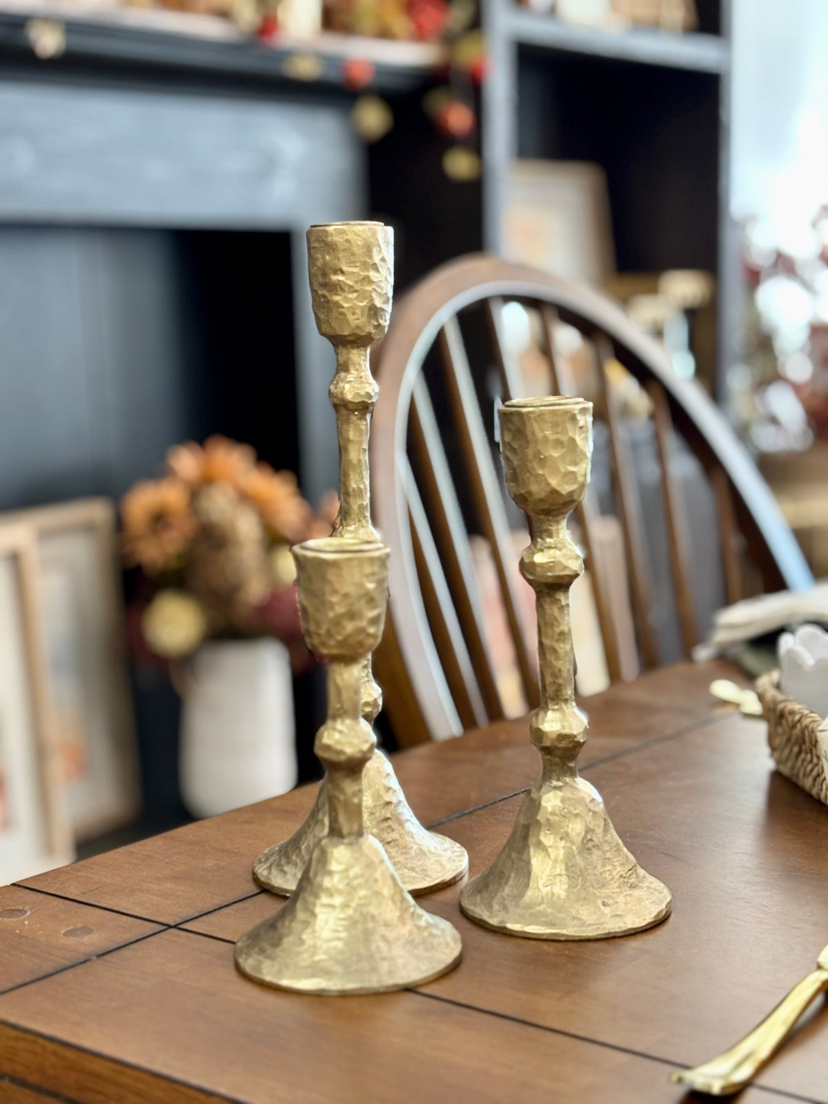Gold Tapper Candle Holder