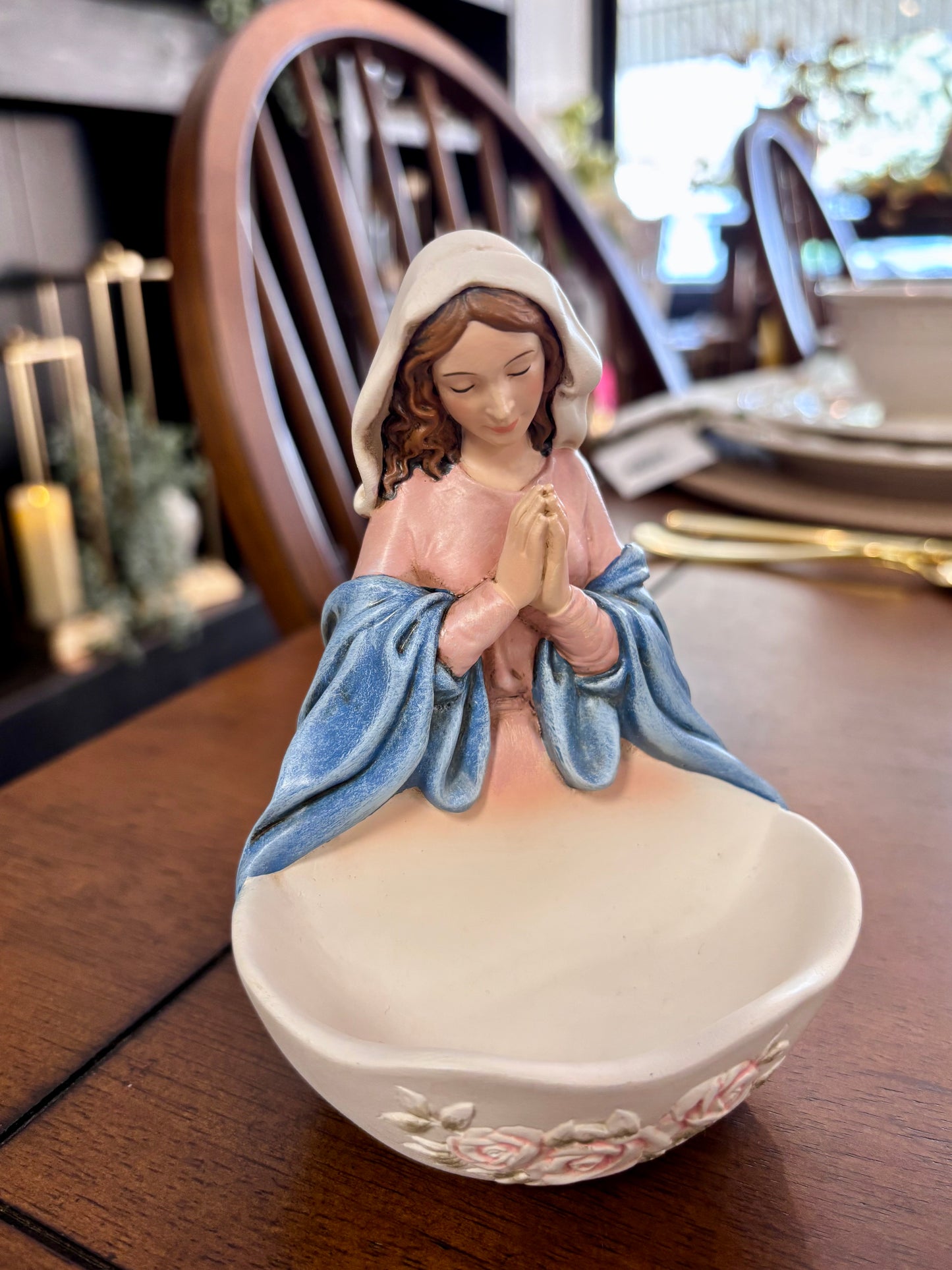 Praying Madonna Rosary Holder