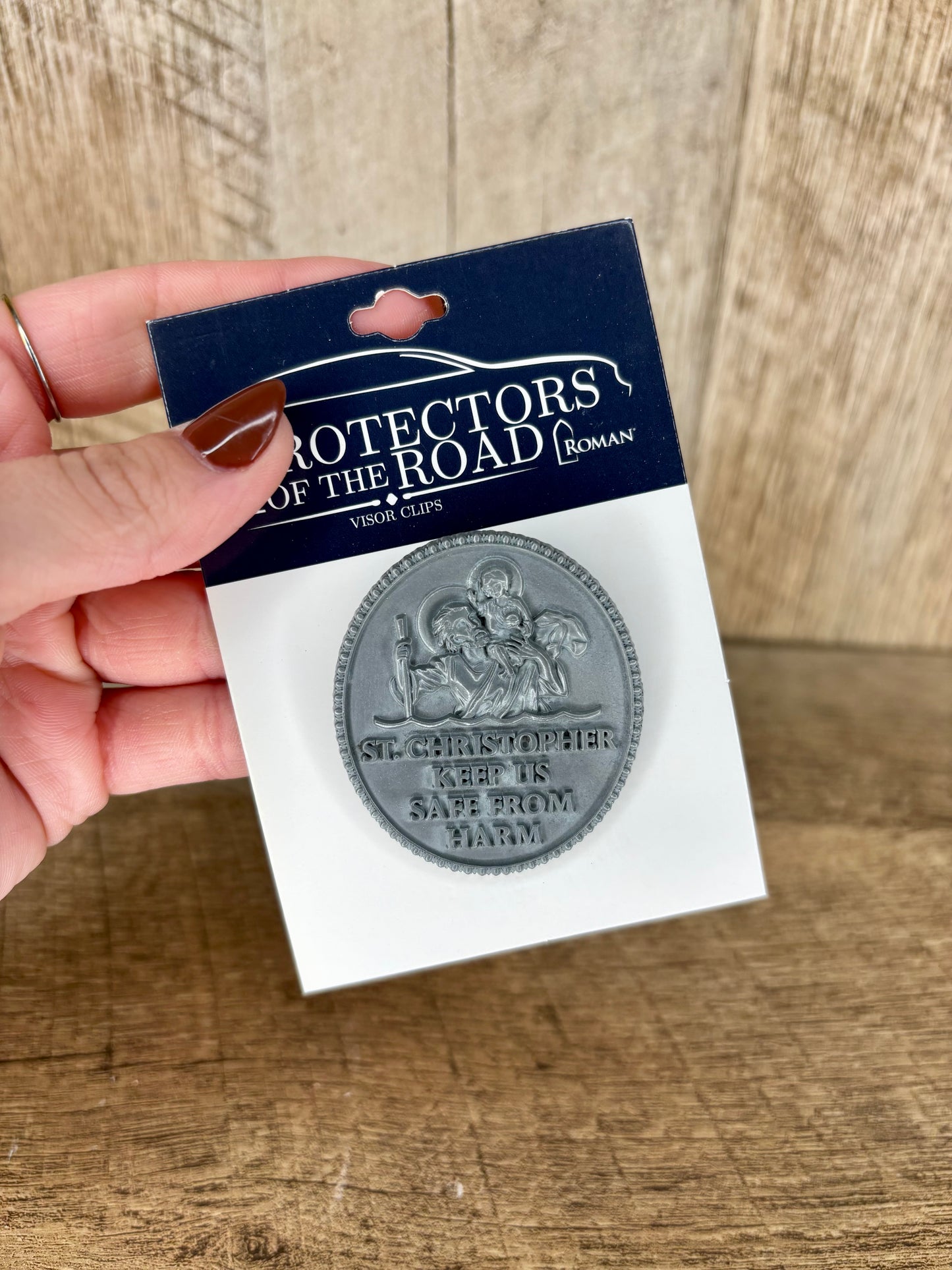 Saint Christopher Visor Clip