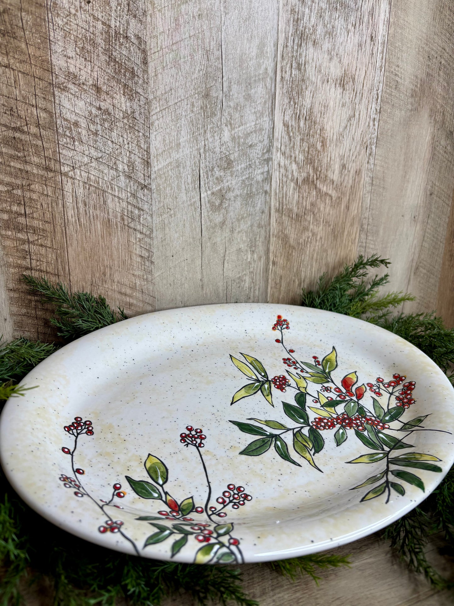Holly Berry Platter