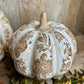7"H BEIGE HEIRLOOM PUMPKIN