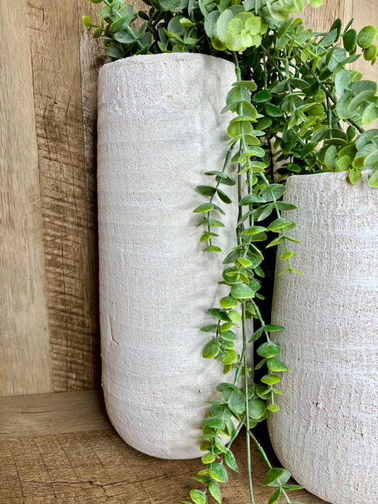 WHITE CHALK VASE
