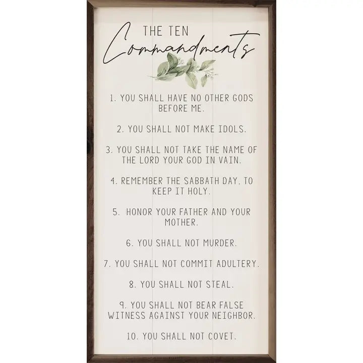 Ten Commandments Greenery