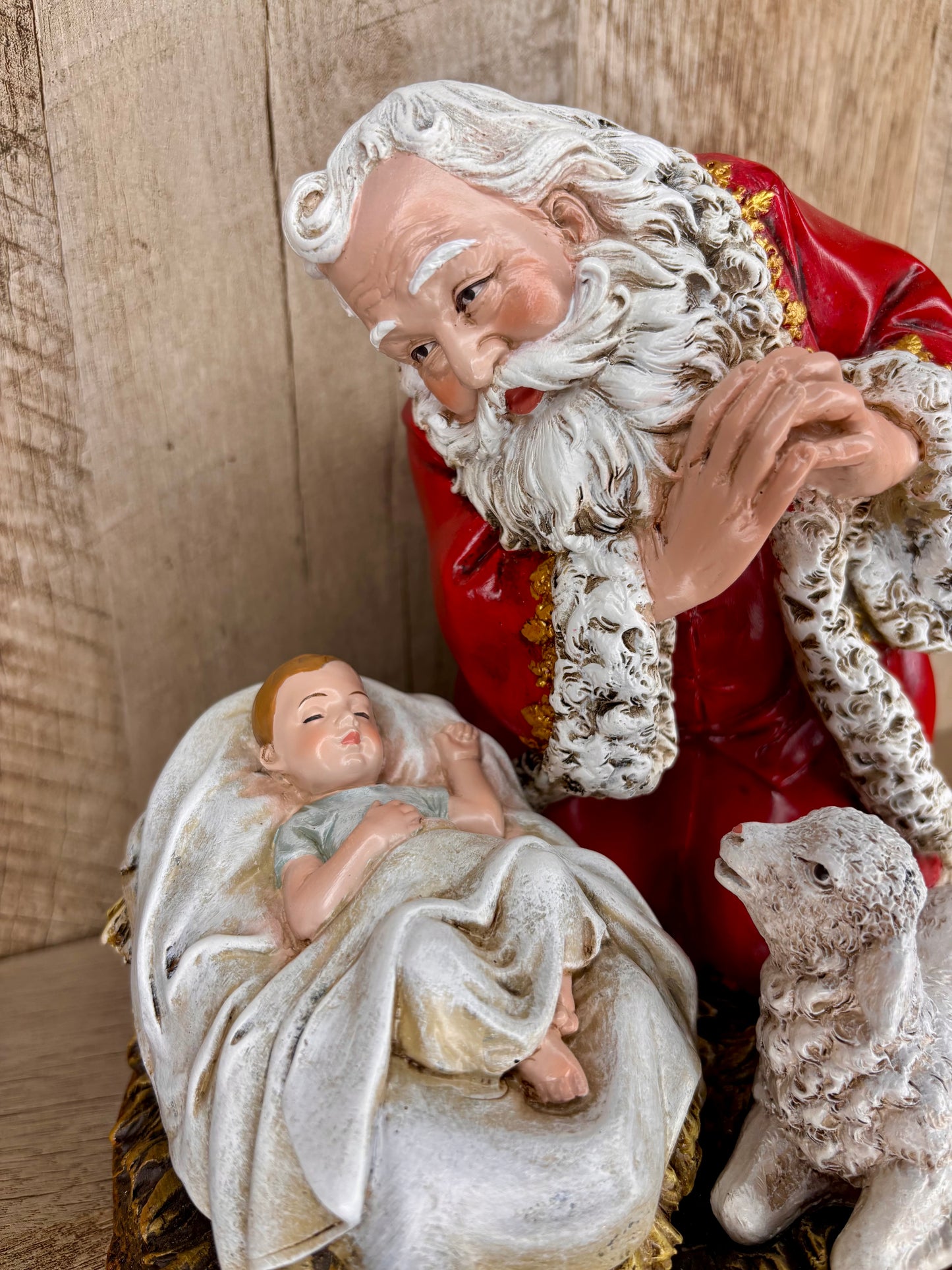 Kneeling Santa Figure