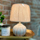 BEIGE WASH STRIPE LAMP