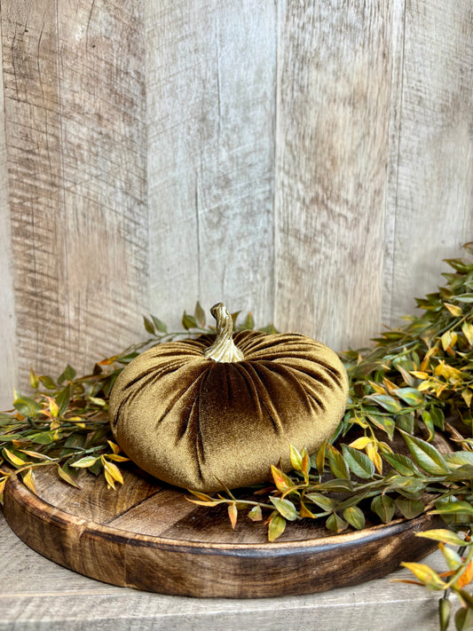 5' Velvet Pumpkins
