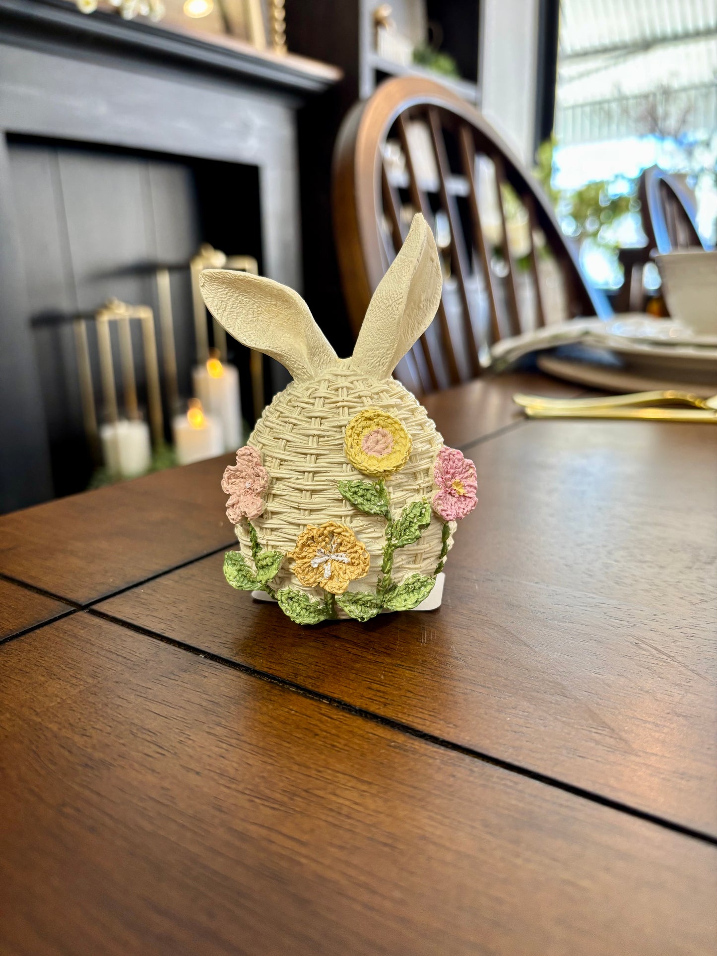 Wicker Easter Egg Bunny
