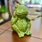 GREEN SITTING FROG