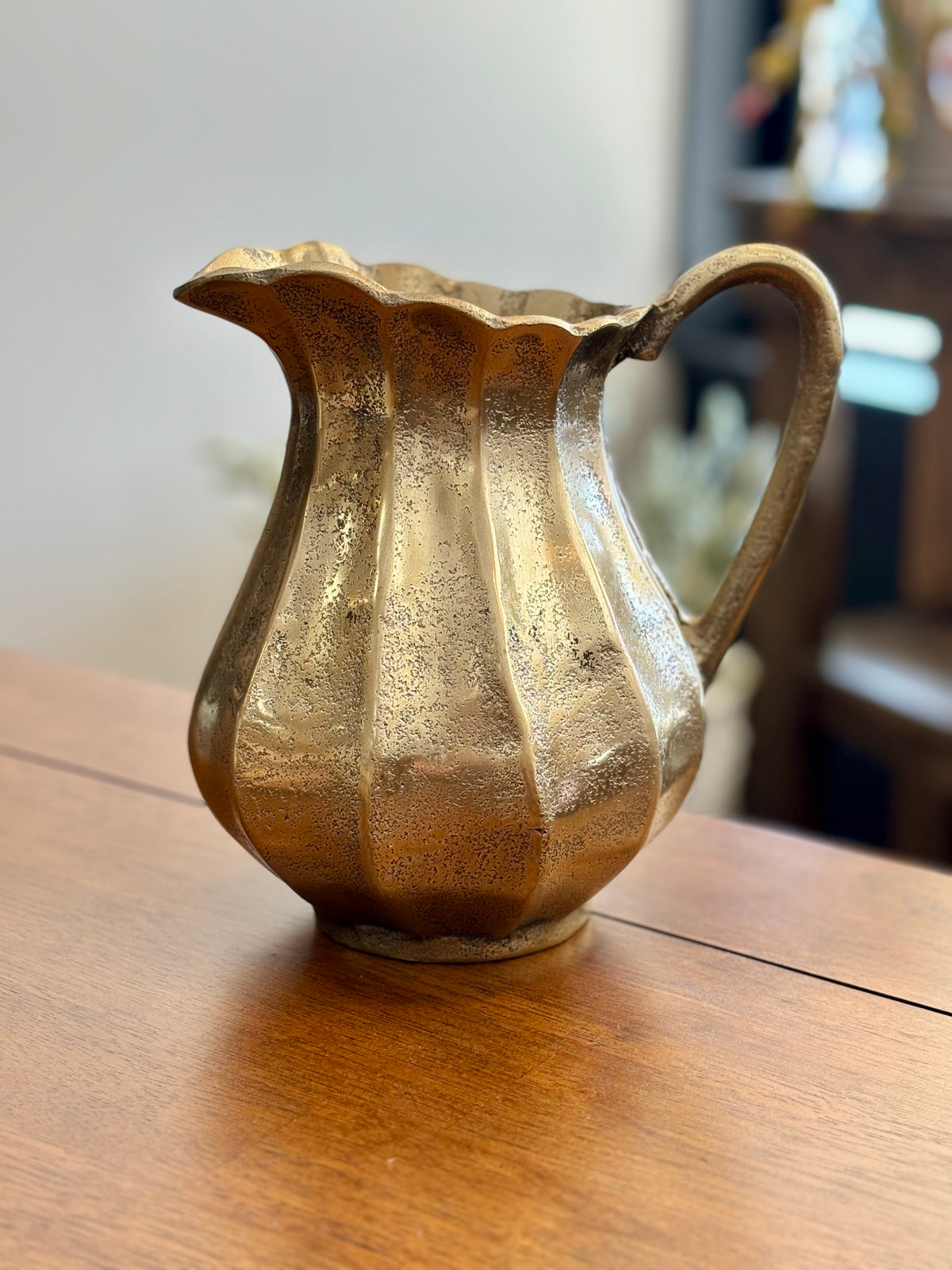 Gold Strip Pitcher