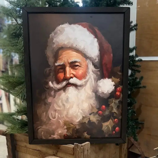 Santa's Jolly Glow Box Frame
