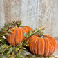 4.5"W VELVET PUMPKINS