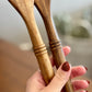 2pc Wood Spatula Set