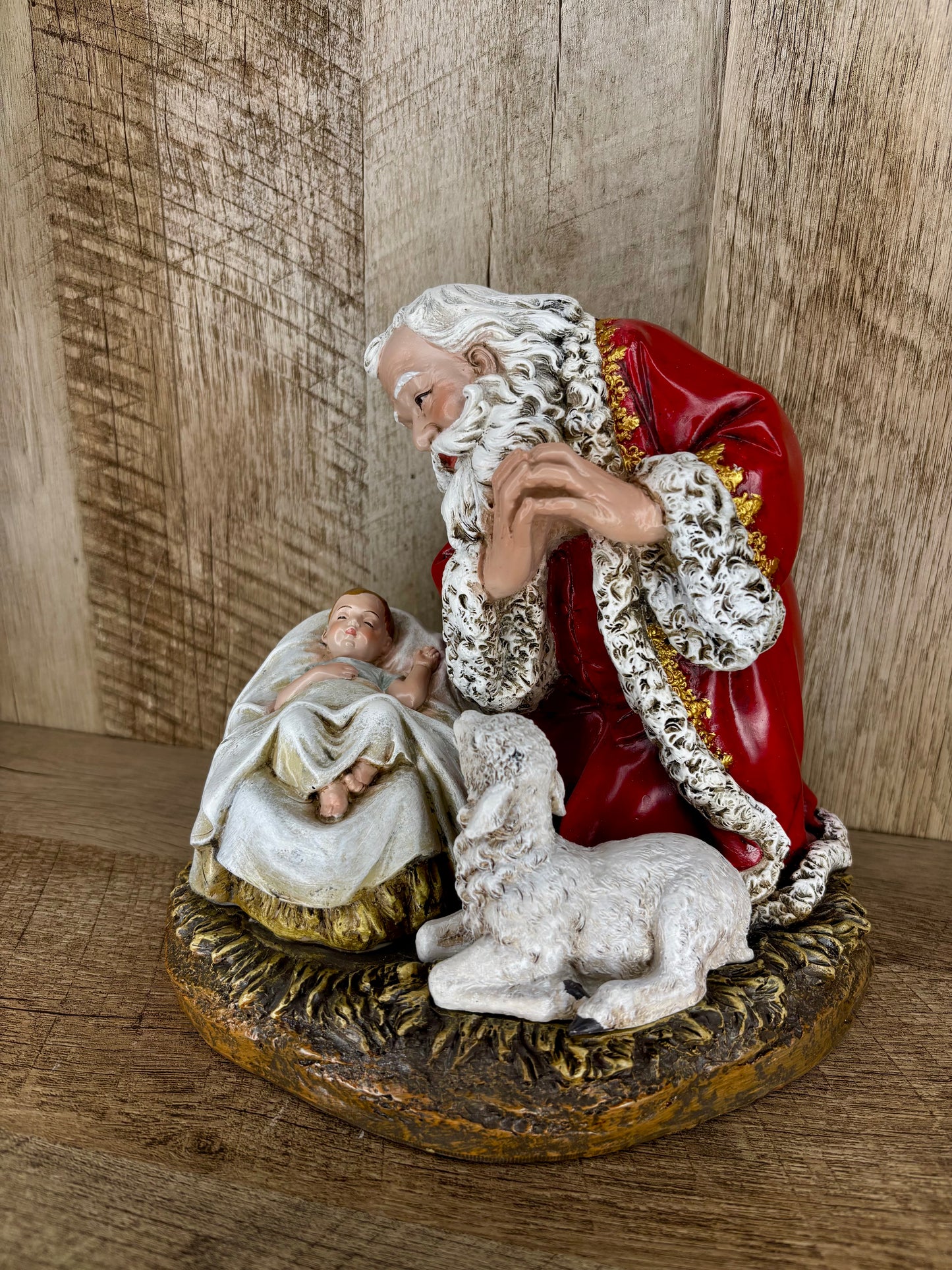 Kneeling Santa Figure