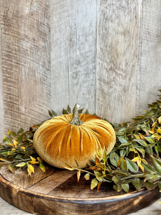 5' Velvet Pumpkins