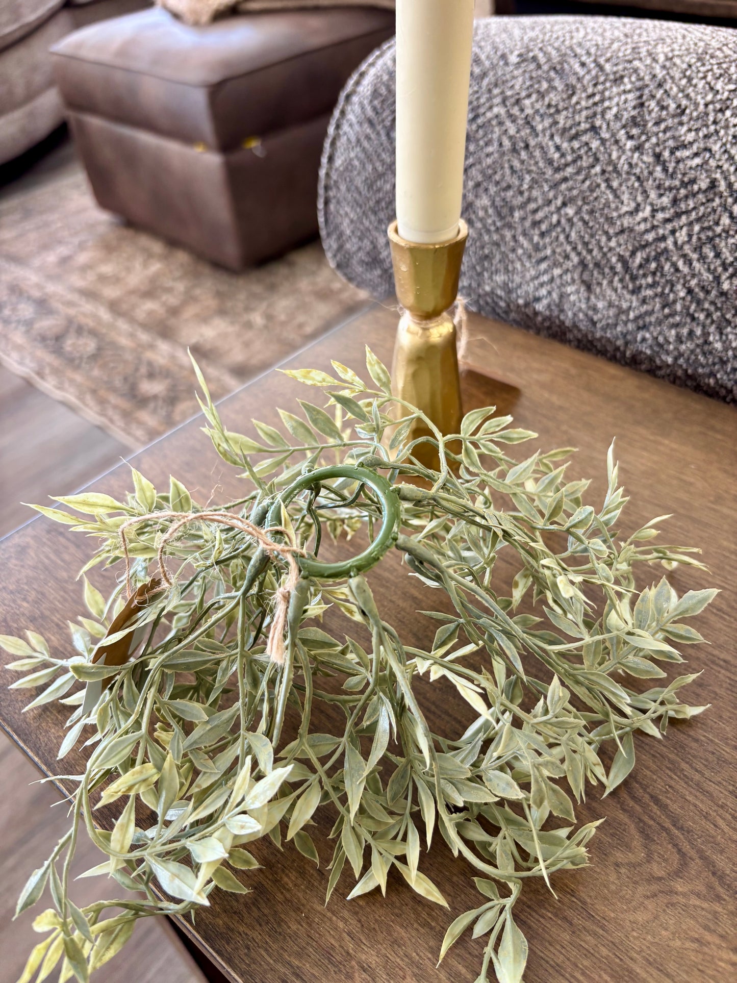 Ficus Candle Wreath