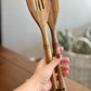 2pc Wood Spatula Set