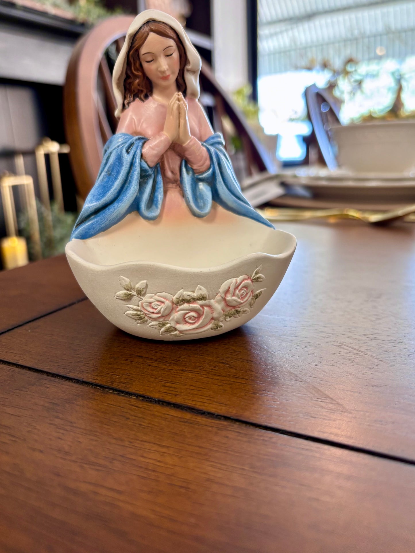 Praying Madonna Rosary Holder