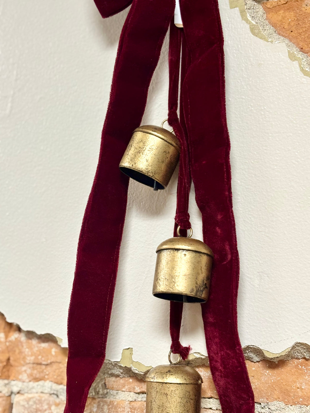 Burgundy Velvet Bell Hanger