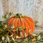 6"W VELVET PUMPKINS