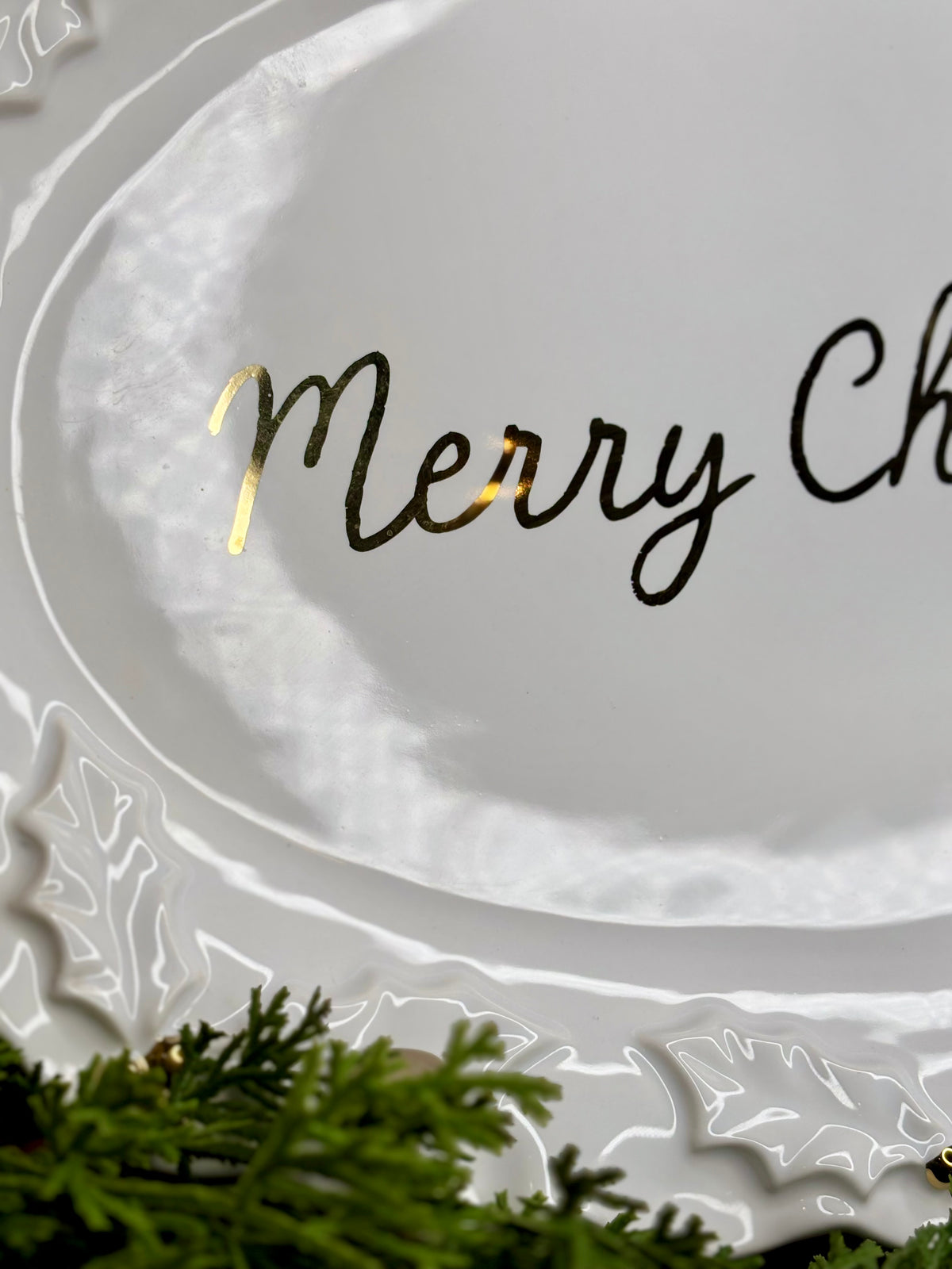 Gold Christmas Platter