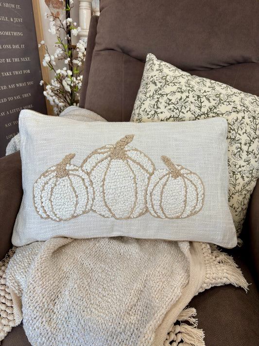 20 X 12 TRIPLE PUMPKIN PILLOW